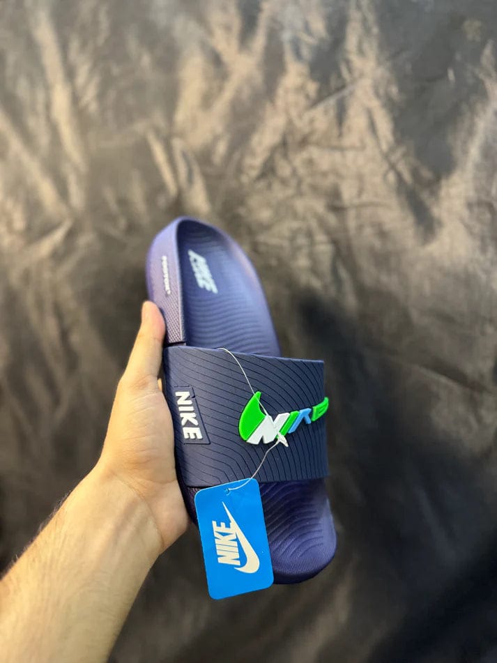 NIKE Knockoff Slide | Blue (Green)