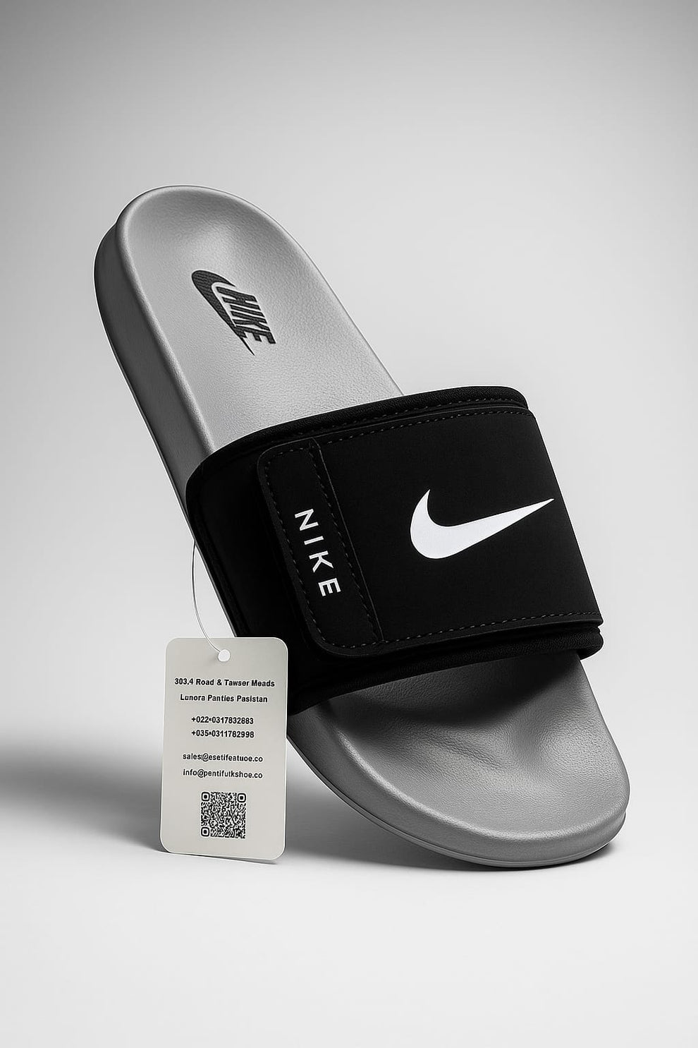 Nikle Black Slide | Medicated Sole